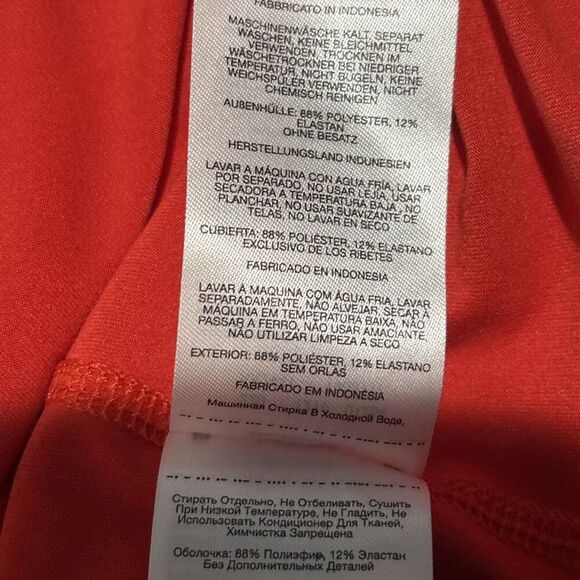 Columbia Women's Long Sleeve Side 1/4 Zip Top Base Layer Orange Size Large - Picture 15 of 15